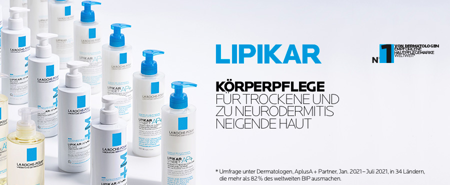La Roche Posay Lipikar Körperpflege für trockene und zu Neurodermitis neigende Haut.